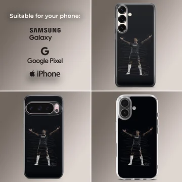 Bellingham-themed football illustration phone case. — Collage