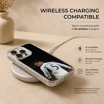 Bellingham football star dynamic pose phone case — Charging