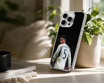 Bellingham football star dynamic pose phone case — Lifestyle
