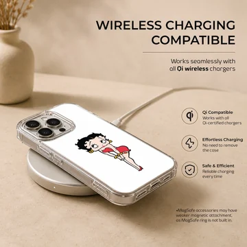 Betty Boop digital illustration on phone case — Charging