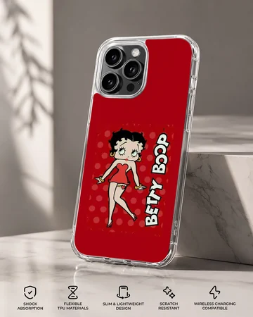 Betty Boop cartoon design on phone case — Specs