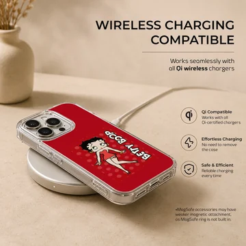 Betty Boop cartoon design on phone case — Charging
