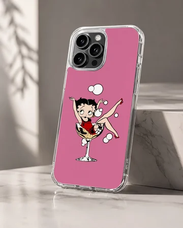 Playful Betty Boop cartoon design on phone case — Hero