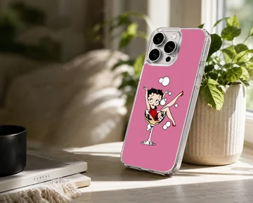 Playful Betty Boop cartoon design on phone case — Lifestyle