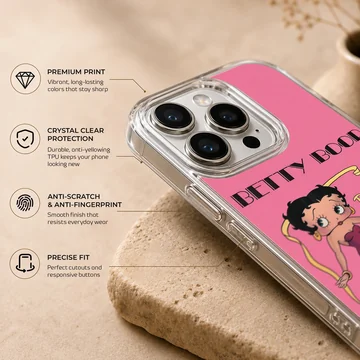 Betty Boop cartoon design on phone case — Info