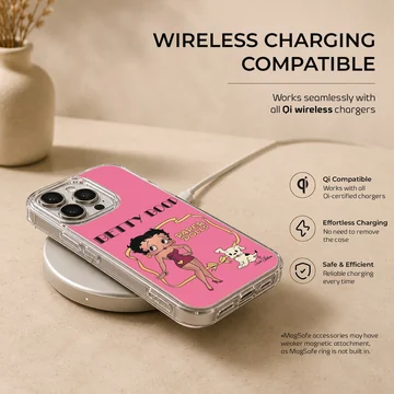 Betty Boop cartoon design on phone case — Charging
