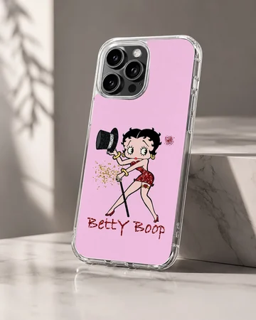 Betty Boop cartoon art on pink phone case — Hero