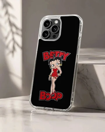 Playful Betty Boop cartoon design on a phone case