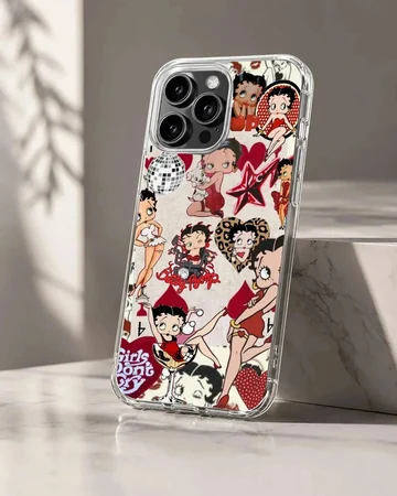 Betty Boop cartoon collage design phone case