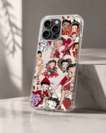 Betty Boop cartoon collage design phone case — Hero