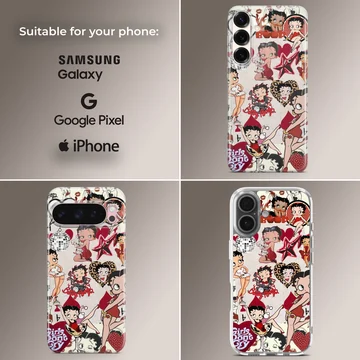 Betty Boop cartoon collage design phone case — Collage
