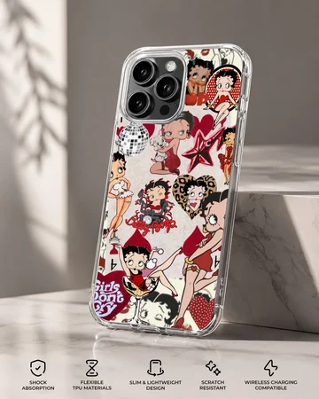 Betty Boop cartoon collage design phone case — Specs