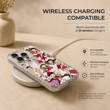 Betty Boop cartoon collage design phone case — Charging