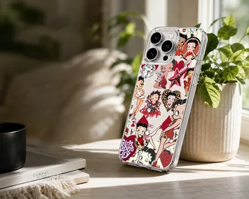 Betty Boop cartoon collage design phone case — Lifestyle
