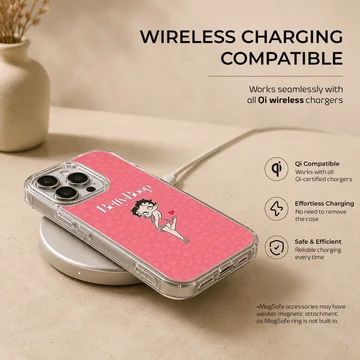 Betty Boop retro cartoon design on phone case — Charging