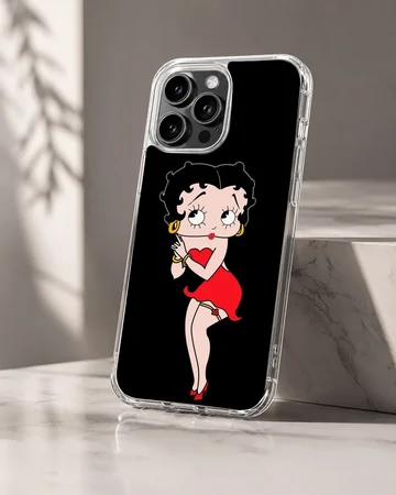 Betty Boop cartoon design on a phone case — Hero