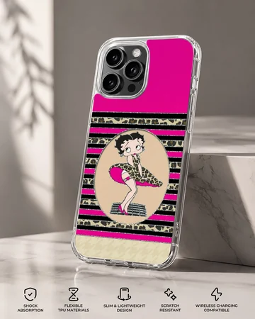 Betty Boop cartoon design on a phone case — Specs