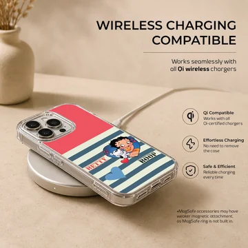 Betty Boop playful cartoon design phone case — Charging