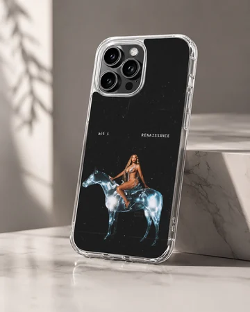 Beyoncé on a starry horse with 'Renaissance' design phone case — Hero