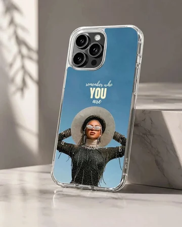 Beyoncé inspired artwork with bold typography phone case