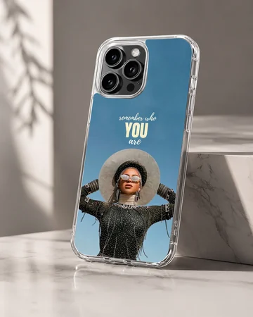 Beyoncé inspired artwork with bold typography phone case — Hero