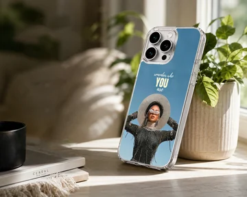 Beyoncé inspired artwork with bold typography phone case — Lifestyle