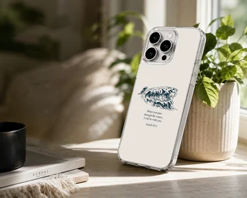 Bible verses phone case with waves design and inspirational quote — Lifestyle
