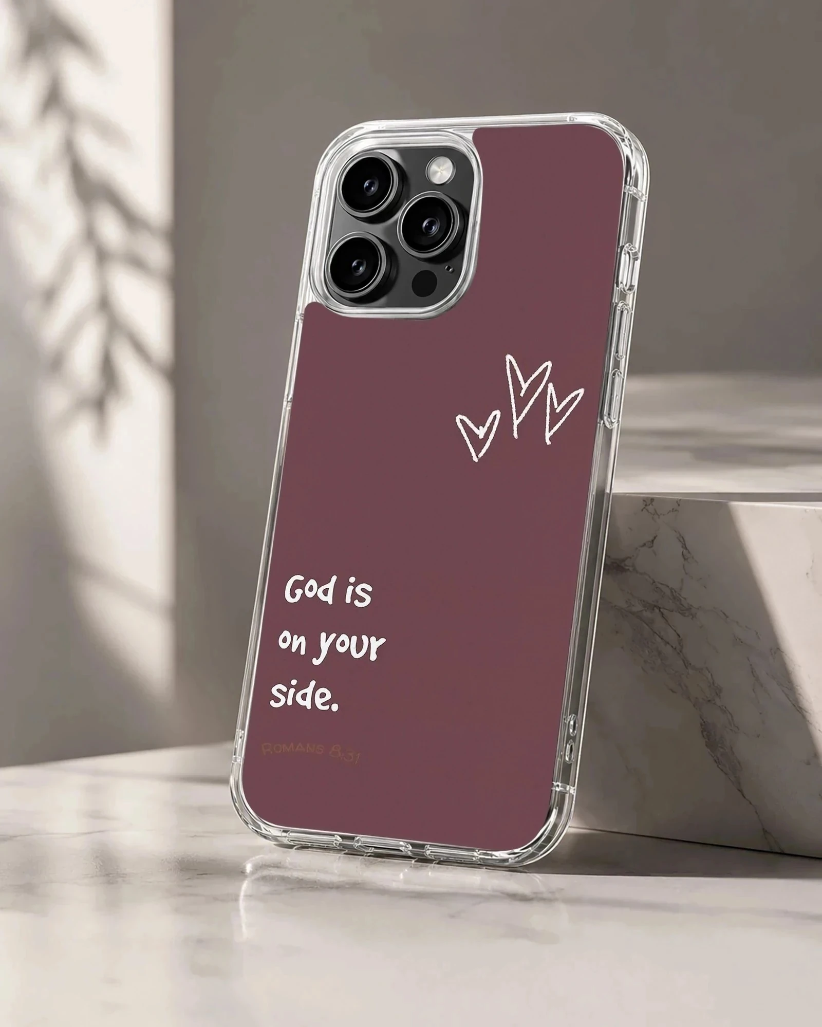 Bible Verses phone case with inspirational quote design