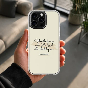 Inspirational Bible verse design on a phone case — Lifestyle
