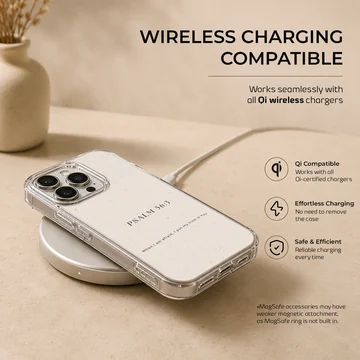 Minimalist Bible Verse Psalm 56:3 phone case — Charging