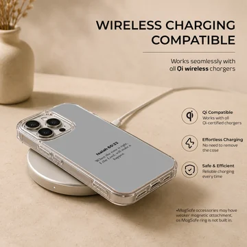 Phone case with Isaiah 60:22 Bible verse in minimal typography. — Charging
