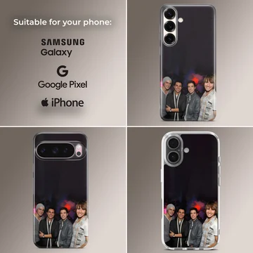 Big Time Rush band members on a sleek phone case — Collage