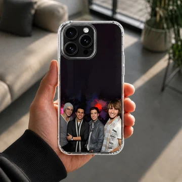 Big Time Rush band members on a sleek phone case — Lifestyle