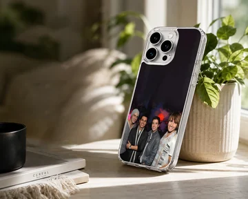 Big Time Rush band members on a sleek phone case — Lifestyle