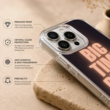 Big Time Rush members and bold typography phone case — Info