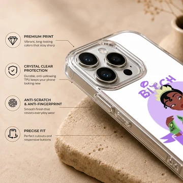 Bitch Please cartoon design on phone case — Info
