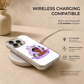 Bitch Please cartoon design on phone case — Charging