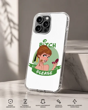 Bitch Please phone case with playful cartoon design — Specs