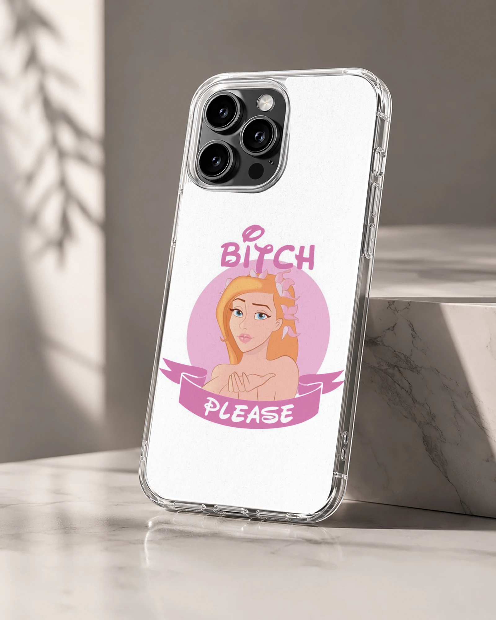 Bitch Please playful cartoon phone case design