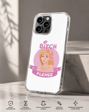 Bitch Please playful cartoon phone case design — Specs