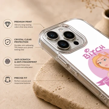 Bitch Please playful cartoon phone case design — Info