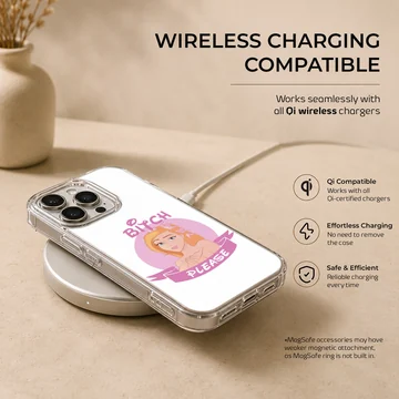 Bitch Please playful cartoon phone case design — Charging