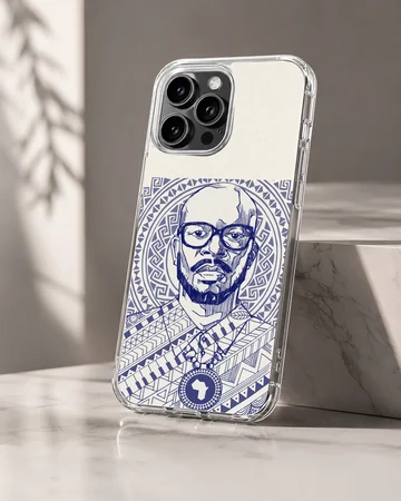 Black Coffee geometric design on phone case — Hero