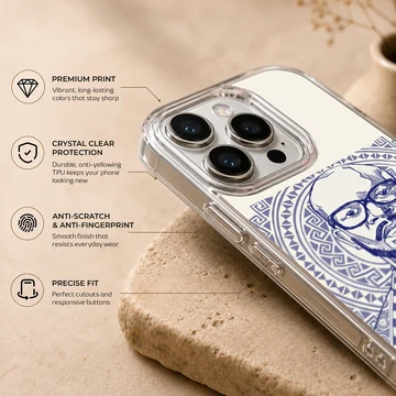 Black Coffee geometric design on phone case — Info