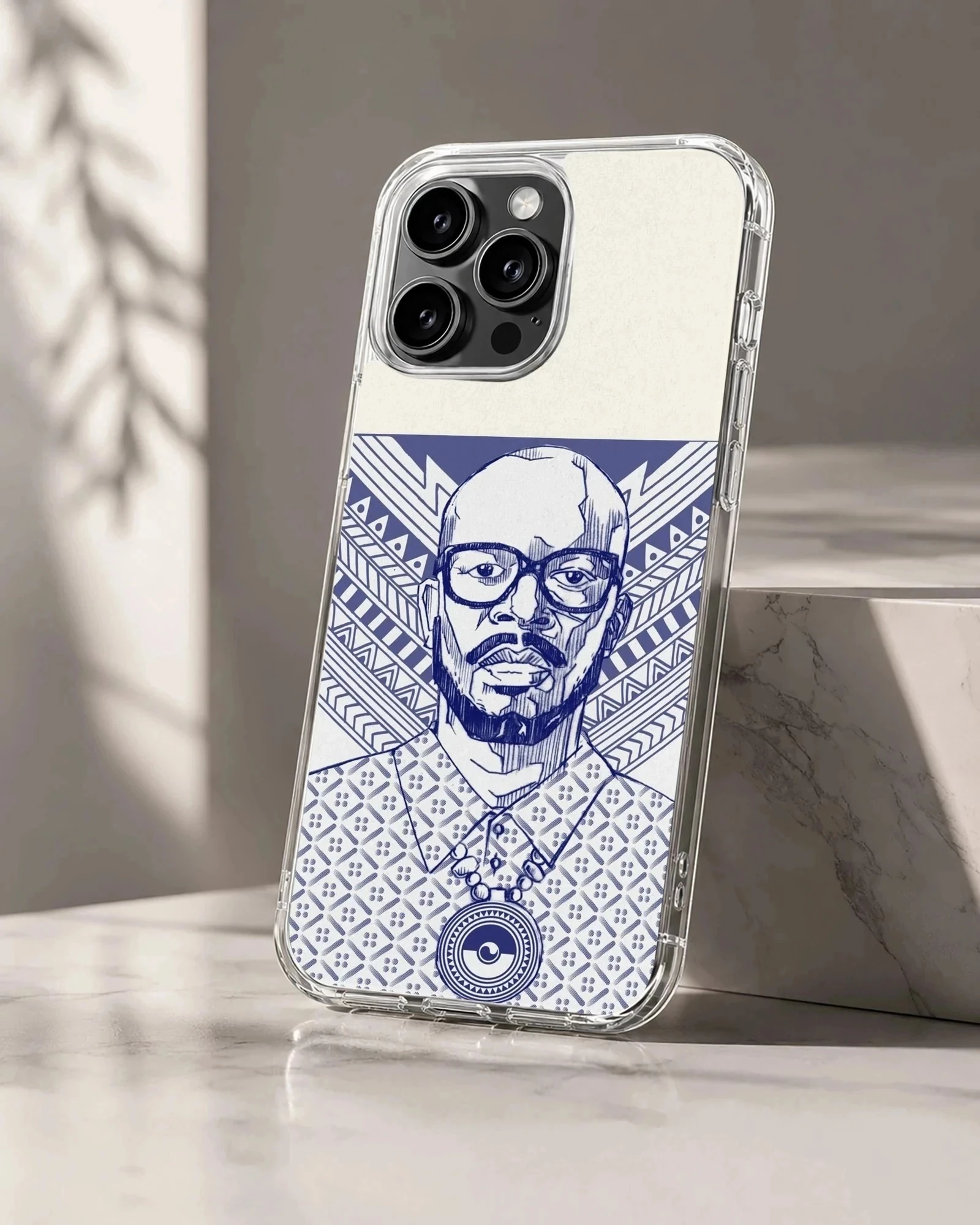 Dynamic Black Coffee artwork printed on a phone case