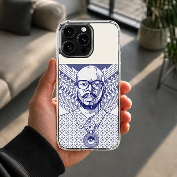 Dynamic Black Coffee artwork printed on a phone case — Lifestyle