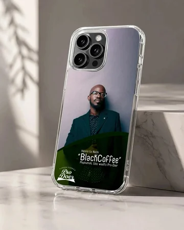 Black Coffee portrait on music icon phone case