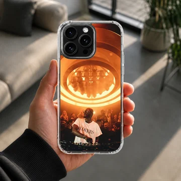 Digital illustration of Black Coffee on phone case — Lifestyle