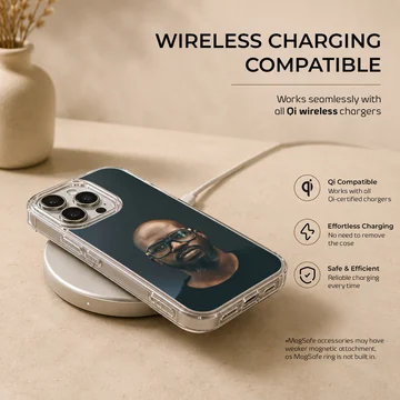 Photographic portrait of Black Coffee on a phone case — Charging