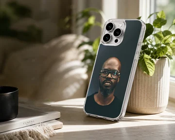 Photographic portrait of Black Coffee on a phone case — Lifestyle